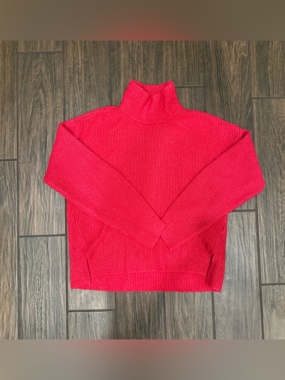 abercrombie and fitch red turtleneck sweater